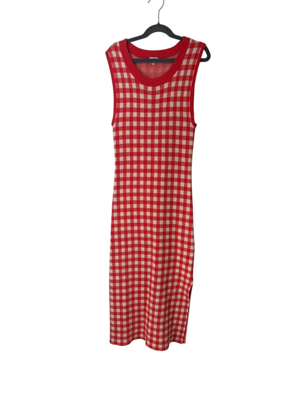 Kule Gingham Knit Sleeveless Dress Size XS